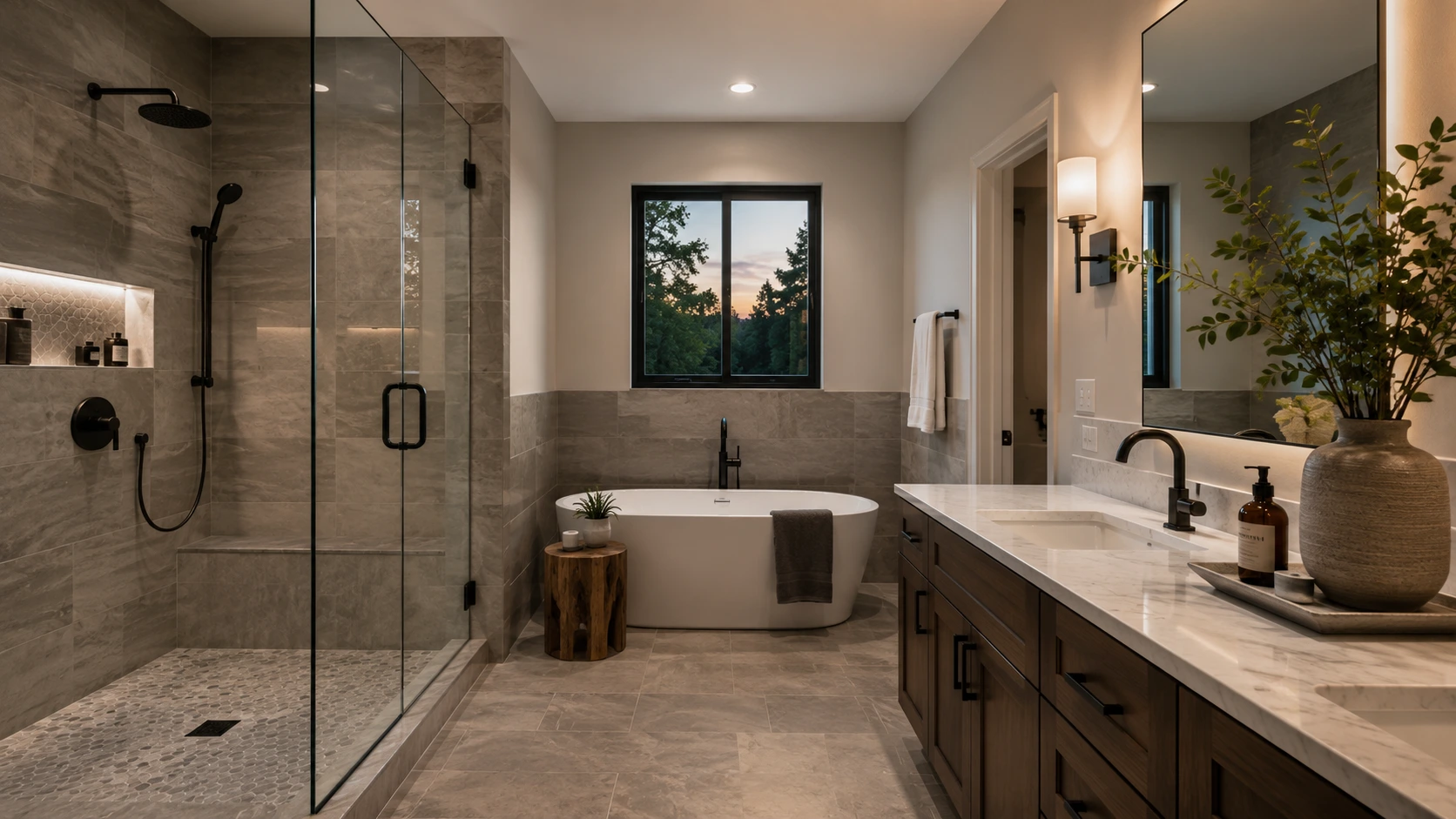 Bathroom remodeling tile project by Lanin Tile LLC
